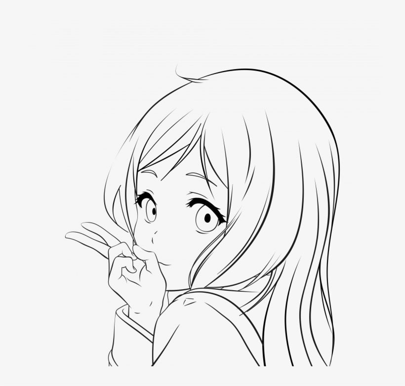 anime girl cute drawing